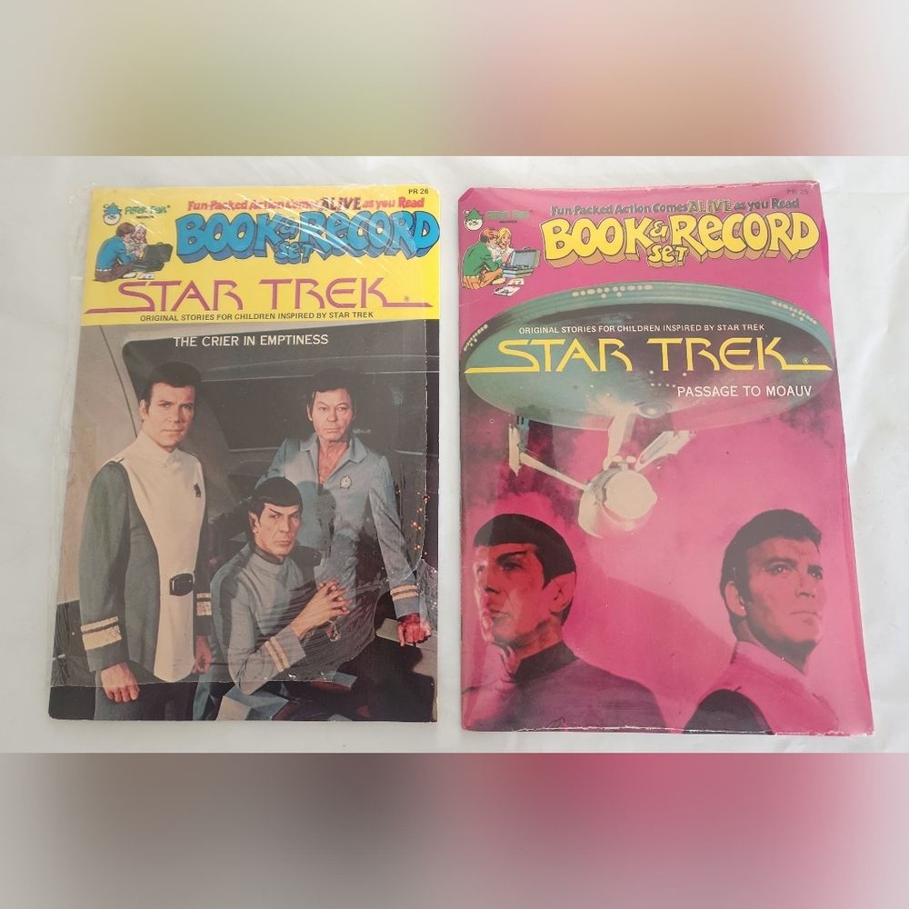 Vintage 1979 Star Trek Book & Record Sets – PR25 & PR26